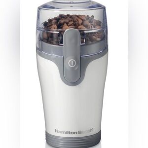 Hamilton Beach Fresh Grind Electric Coffee Grinder, 12 Cups, White NWT